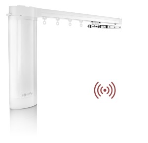 SOMFY Movelite 35 wirefree RTS bateryjne zasilanie karnisz elektryczny z szyną sterowanie radiowe