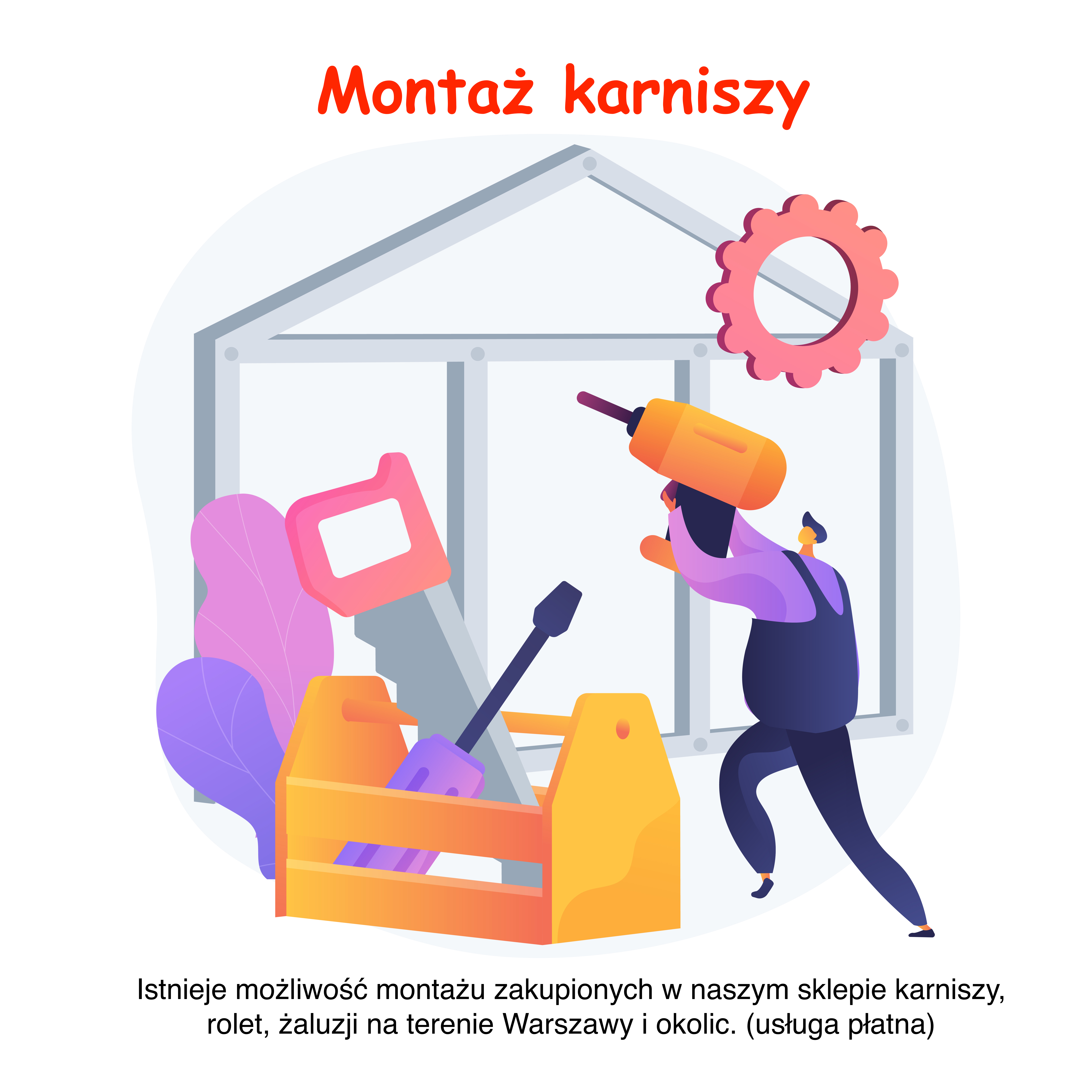 Montaż karniszy elektrycznych